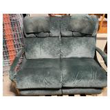 La-Z-Boy Recliner Chair with Wood Armrests and Plush Cushions