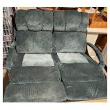 La-Z-Boy Recliner Chair with Wood Armrests and Plush Cushions
