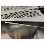 Perforated Steel Wall-Mounted Shelving Baskets on Track