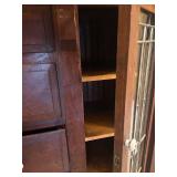 LL - Antique Arts and Crafts Mission Oak Sideboard with Mirror