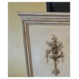 LLB - Antique Neoclassical Style Armoire with Carved Floral Details