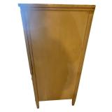 LLB - Antique Neoclassical Style Armoire with Carved Floral Details