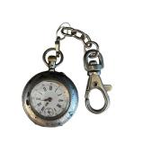 MB - Antique Pocket Watch with Chain and Engraved Case