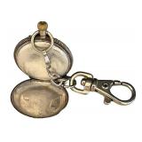 MB - Antique Pocket Watch with Chain and Engraved Case