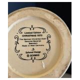 MB - Schmidt Design Limited Edition Christmas 1972 German Bavarian Flip Top Beer Stein Pair