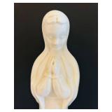 MB - Virgin Mary Prayer Statue - 15 in Tall Ceramic Figure