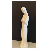 MB - Virgin Mary Prayer Statue - 15 in Tall Ceramic Figure