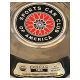 MB - Beam 100 Months Old Kentucky Straight Bourbon Whiskey Decanter with SCCA Logo -