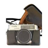 MB - Minolta Hi-Matic 9 Easy Flash 35mm Rangefinder Camera with Leather Case