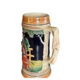 MB - Stein Pair - West German Hand Painted -  Scenic Figures