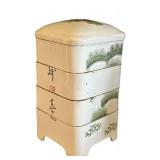 MBB - Vintage Seto Ware Jubako 4-Tier Box - Pine Design