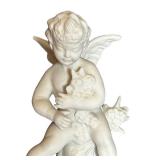 MB - Vintage Dresden Four Seasons Summer Cherub Bisque Porcelain Figure