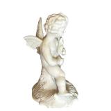 MB - Vintage Dresden Four Seasons Summer Cherub Bisque Porcelain Figure