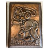 K - Copper Relief Wall Plaques - Back Inscription Geoff Koiec