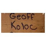 K - Copper Relief Wall Plaques - Back Inscription Geoff Koiec