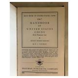 MB - Wartime Coinage Framed Display with 1942-1945 US Coins & 1967 Blue Book Handbook