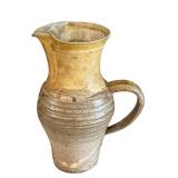 K - Stoneware Pitcher - 9 in High - Rustic Handmade Jug