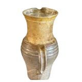 K - Stoneware Pitcher - 9 in High - Rustic Handmade Jug