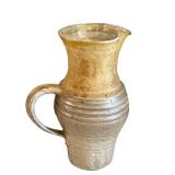 K - Stoneware Pitcher - 9 in High - Rustic Handmade Jug