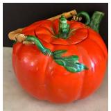 K - Pumpkin Teapot with Leaf Decoration and Cup Set
