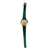K - Image Watches Novelty Christmas Watches - Cartoon Dials, Green Croc Strap, Brown Strap