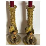 K - CBK LTD LLC Candle Lot - Assorted Candles & Ornate Holders