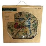 MBB - Acu-Rite 12-inch Sculpted Resin Thermometer - Indoor/Outdoor Weather Decor
