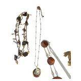 MB - Nine West Jewelry Box with Assorted Necklaces and Beads