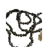 MB - Nine West Jewelry Box with Assorted Necklaces and Beads
