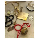 MB - Nine West Jewelry Box with Assorted Necklaces and Beads