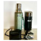 MB - Stanley Aladdin Thermos Pair with Olympus 10x25 Binoculars