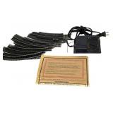 MB - Life-Like HO Train Track with Transformer - Vintage Curved Track Set
