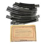 MB - Life-Like HO Train Track with Transformer - Vintage Curved Track Set