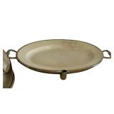 K - Vintage Silver Plated Serving Dish with Dome Lid - 16 in Diameter