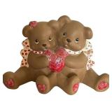 K - Handpainted Bear Figurine Set - Halloween Harvest Theme