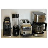 K - Krups Coffee Maker & Hamilton Beach Blender & 2-Slice Toaster