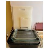 DR - Pyrex Bakeware: Glass Dishes, Loaf Pan, Muffin Pan, Round Cake Pan, Bowls & Wire Rack