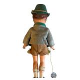 K - Two 9 in Vintage Dolls - Boy & Girl in Folk Costume