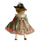 K - Two 9 in Vintage Dolls - Boy & Girl in Folk Costume