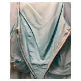 LL - Vintage Flutter-Sleeve Maxi Dress with Layered Ruffle Overlay - Unlabeled Size, Waist 13 Inches