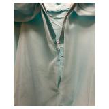 LL - Vintage Flutter-Sleeve Maxi Dress with Layered Ruffle Overlay - Unlabeled Size, Waist 13 Inches
