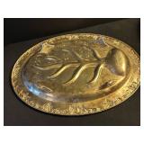 LL - Silver Plated 16 Inch Oval Platter with 3 Lidded Tureens & Casserole Holder