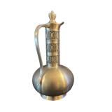 LL - Vintage Selandia Norway Pewter Decanter - 9-Inch Tall Leaf Finial
