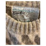 LL - Eider Knit 100% Wool Made in Scotland Diamond Argyle Pattern Sweater XL