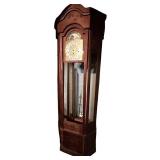 LLS - Moon-Phase Grandfather Clock Longcase Clock - 87-Inch Tall, Needs Finishing