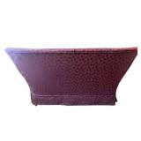 LLB - Vintage Pink Leopard Print Upholstered Loveseat,
