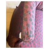 LLB - Vintage Pink Leopard Print Upholstered Loveseat,