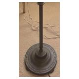 LLB - Vintage 56-Inch Floor Lamp with Floral Globe Shade