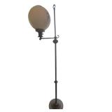 LLB - Vintage 56-Inch Floor Lamp with Floral Globe Shade