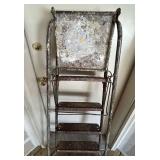 G - Vintage Steel Step Ladder - 4-Foot Tall